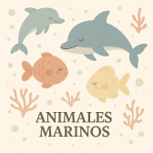 animales marítimos en tonos pasteles Acuarela papel tapiz para murales de habitaciones decoración
