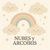 nubes y arcoíris en tonos pasteles Acuarela papel tapiz para murales de habitaciones decoración