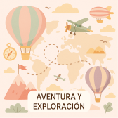 Aventura aérea en tonos pasteles Acuarela papel tapiz para murales de habitaciones decoración