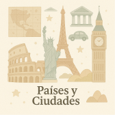 Países y cuidades en tonos pasteles Acuarela papel tapiz para murales de habitaciones decoración