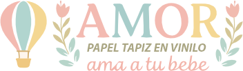 logo Portada de amor papel tapiz vinilo y decoraciones para bebes