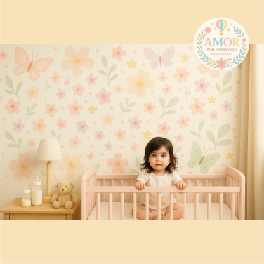 murales de Flores y hojas para niñas papel tapiz para murales de habitaciones decoración de pared