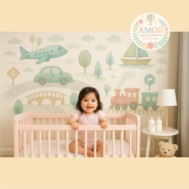 murales de viajes y caminos para niñas papel tapiz para murales de habitaciones decoración de pared