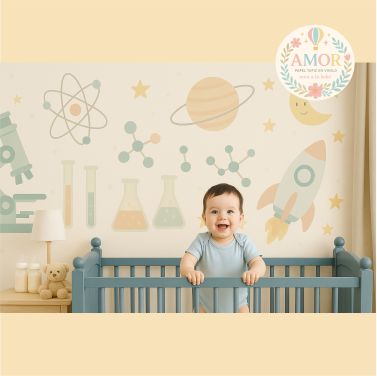 murales Ciencia para niños papel tapiz para murales de habitaciones decoración