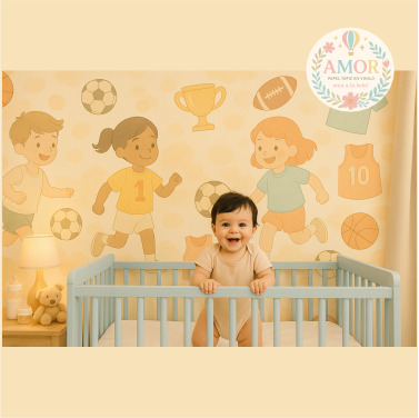 murales deporte, futbol playa para niños papel tapiz para murales de habitaciones decoración