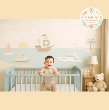 murales playas y barcos para niños papel tapiz para murales de habitaciones decoración