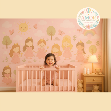 murales de princesas para niñas papel tapiz para murales de habitaciones decoración