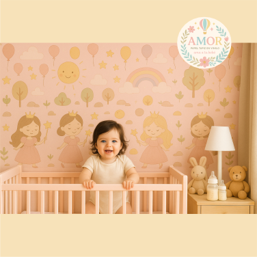 murales de princesas para niñas papel tapiz para murales de habitaciones decoración